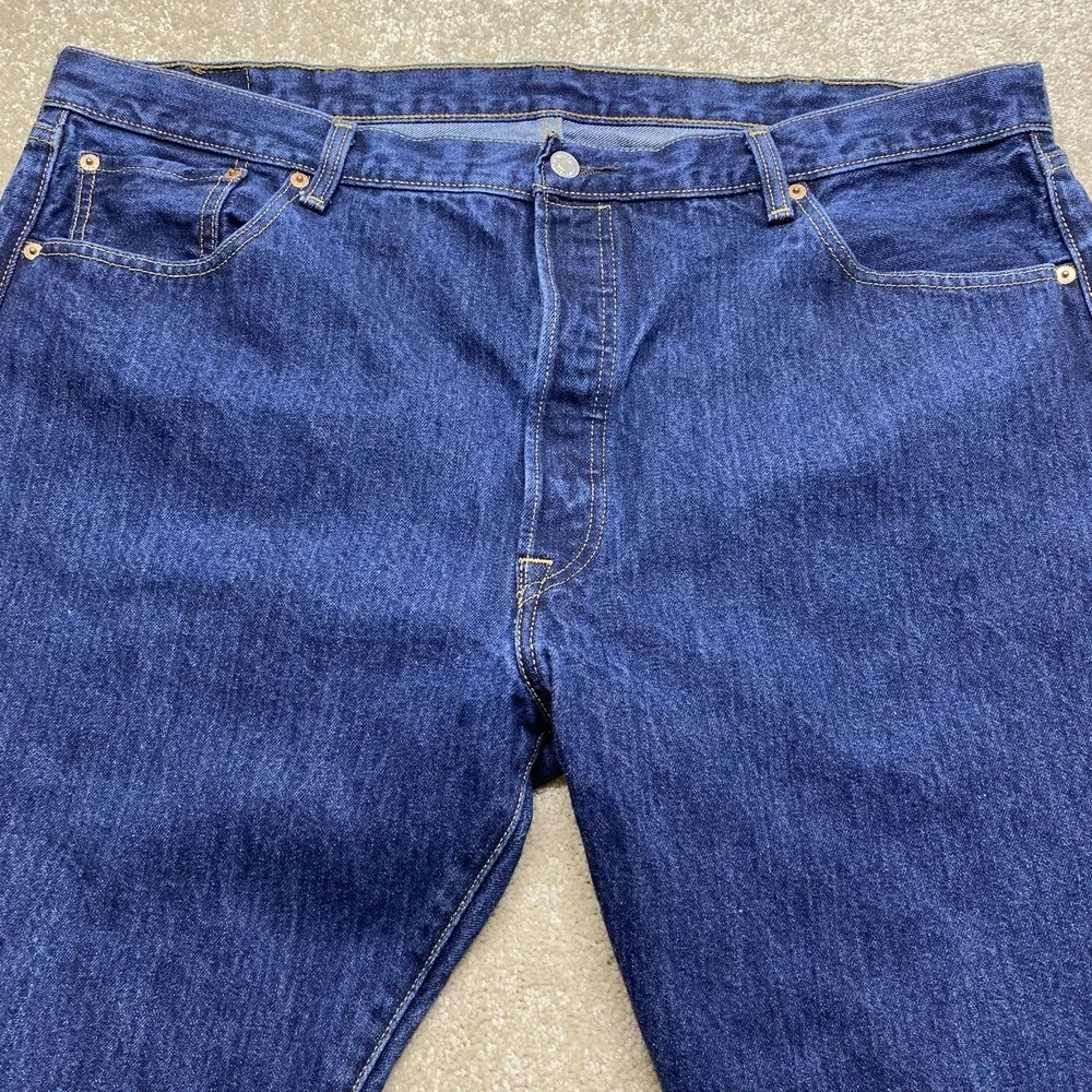 Levis 501 Jeans Mens 42x26‎ Button Fly Straight Leg Denim Classic